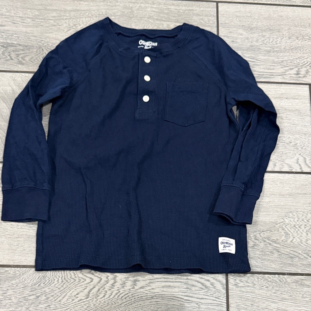 OshKosh B'gosh Dark Blue Long Sleeve Henley